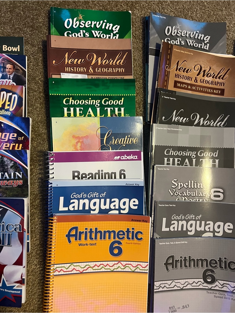 Abeka Grade 6 Homeschool Curriculum Book Set - (complete teachers kit) - Picture 3 of 5